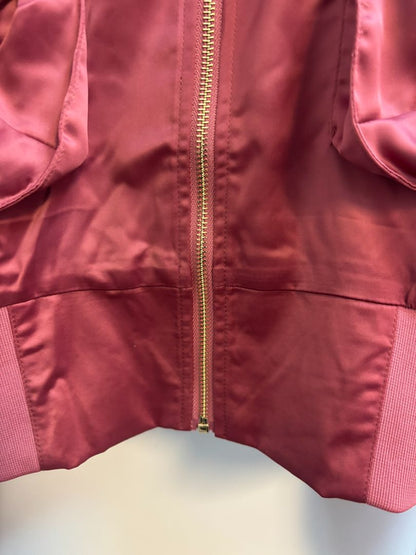 Mauve Pink Signature 8 Signature 8 Satin Bomber Jacket, 2s , 3m , 1l