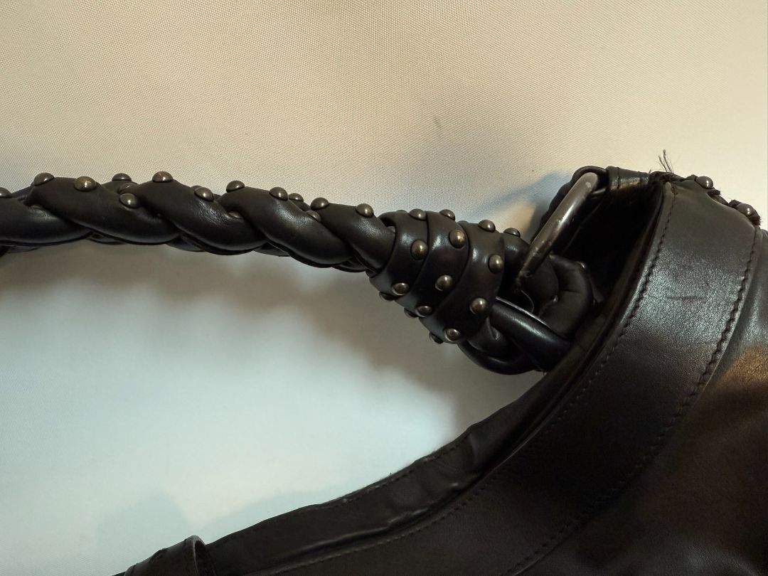 Espresso Bottega Veneta Calfskin Hobo, Length: 19.00 in  Width: 6.00 in  Height: 11.00 in  Drop: 6.50 in