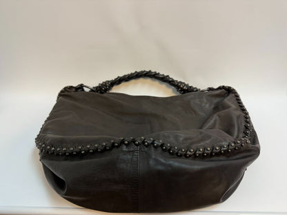 Espresso Bottega Veneta Calfskin Hobo, Length: 19.00 in  Width: 6.00 in  Height: 11.00 in  Drop: 6.50 in