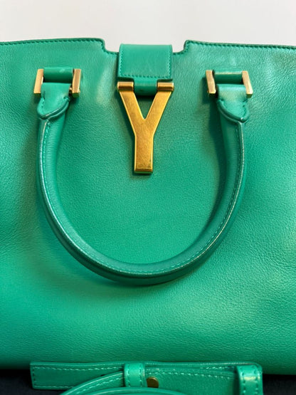 green Saint Laurent cross body bag, Width:11.8 in Height:7.5 in Depth:5.9 in