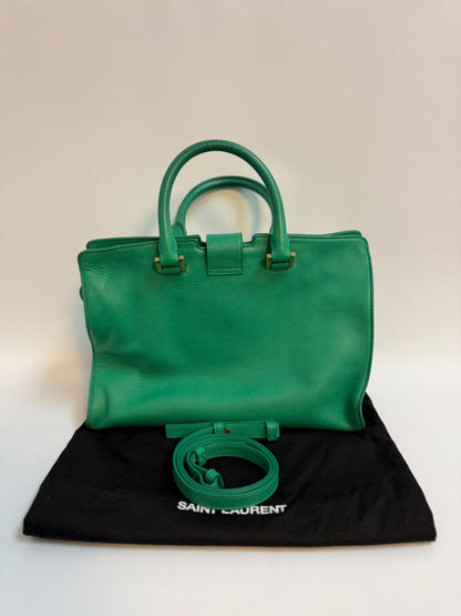 green Saint Laurent cross body bag, Width:11.8 in Height:7.5 in Depth:5.9 in