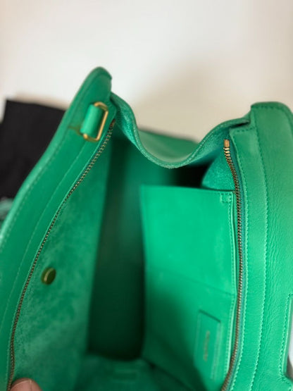 green Saint Laurent cross body bag, Width:11.8 in Height:7.5 in Depth:5.9 in