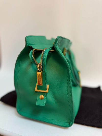 green Saint Laurent cross body bag, Width:11.8 in Height:7.5 in Depth:5.9 in