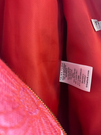 pink and coral Trina Turk jacquard set, M