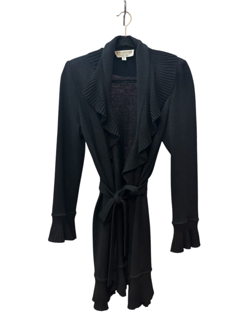 black St. John Collection knitted sweater, 4
