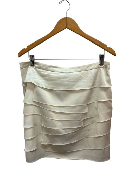 creme Ann Taylor tiered skirt, 10