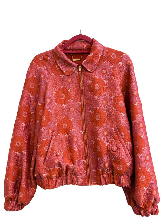 pink and coral Trina Turk jacquard set, M