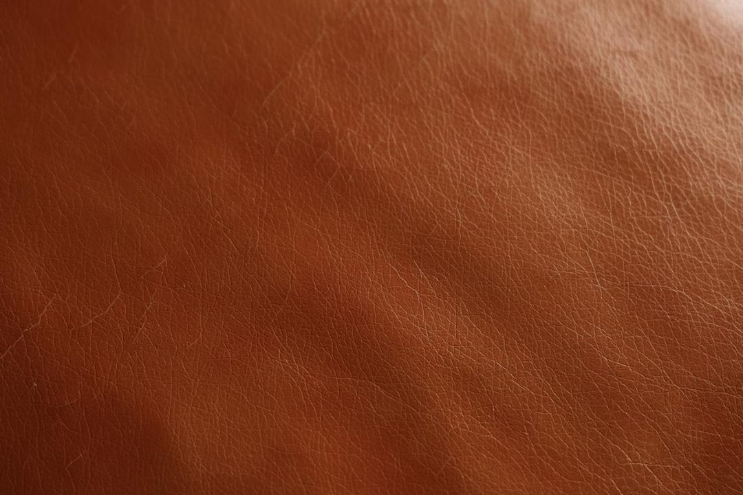 Kate Kasin Cognac Faux Leather Pencil Skirt