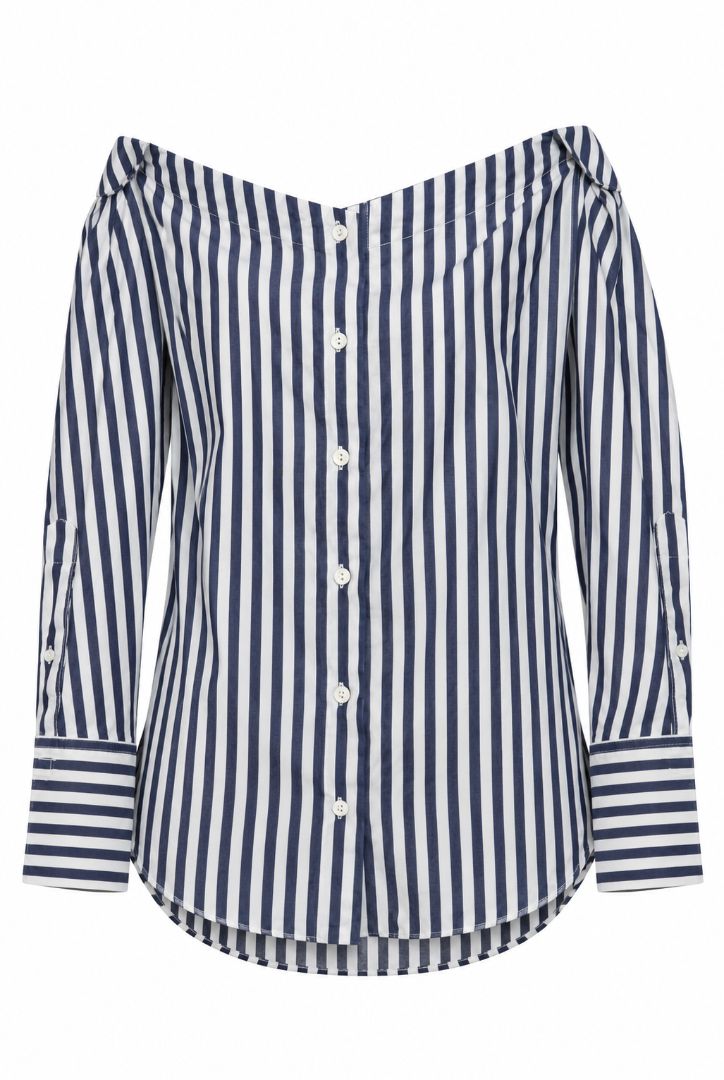 Rag & Bone pinstripe off shoulder