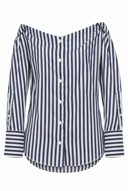 Rag & Bone pinstripe off shoulder