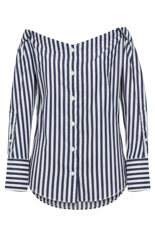 Rag & Bone pinstripe off shoulder