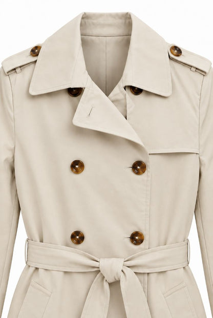 Attentif Paris Classic double breasted trench coat