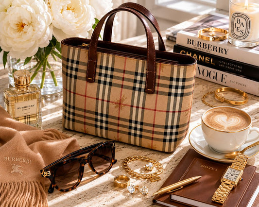 nova check Burberry nova check zip tote bag