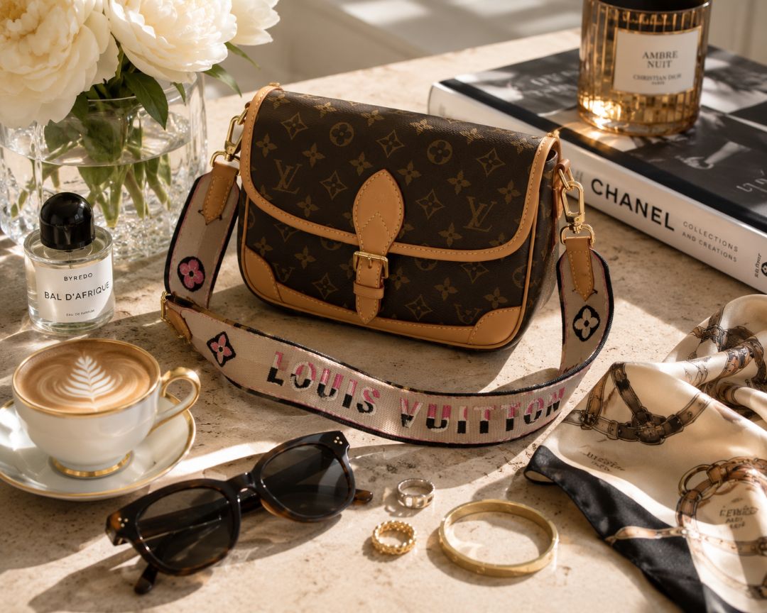 Monogram Louis Vuitton Diane MM Monogram shoulder bag
