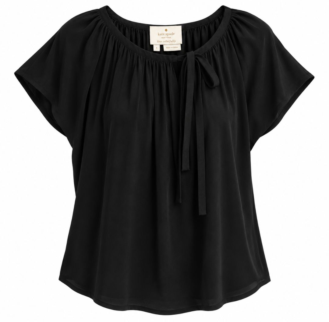 Kate Spade back tie blouse