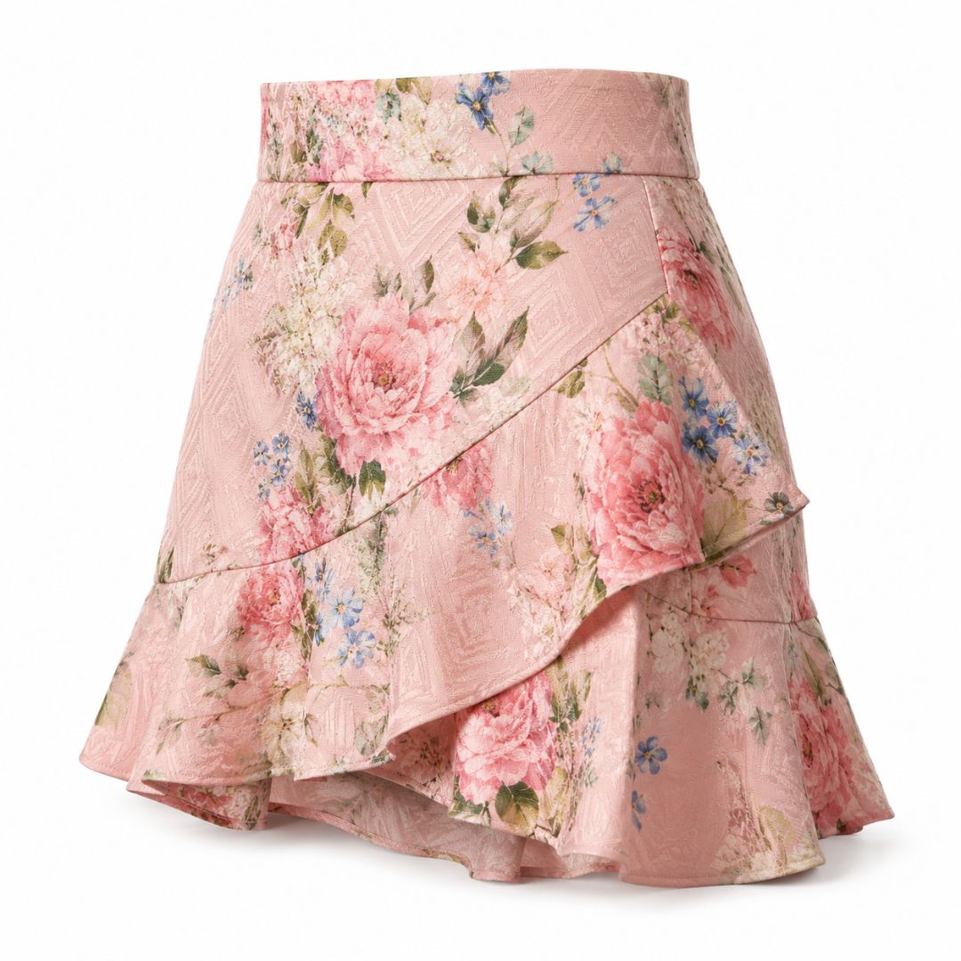 Hermant & Nandita ruffled textured skirt