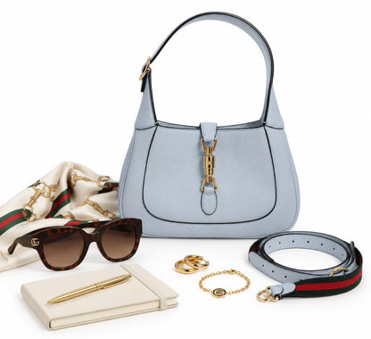 light blue Gucci 1961 Jackie complete set
