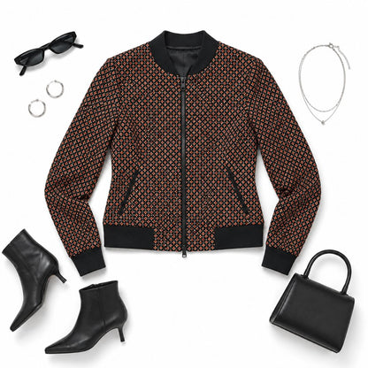 McQ Alexander McQueen Micro-Cross Print Bomber