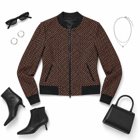McQ Alexander McQueen Micro-Cross Print Bomber