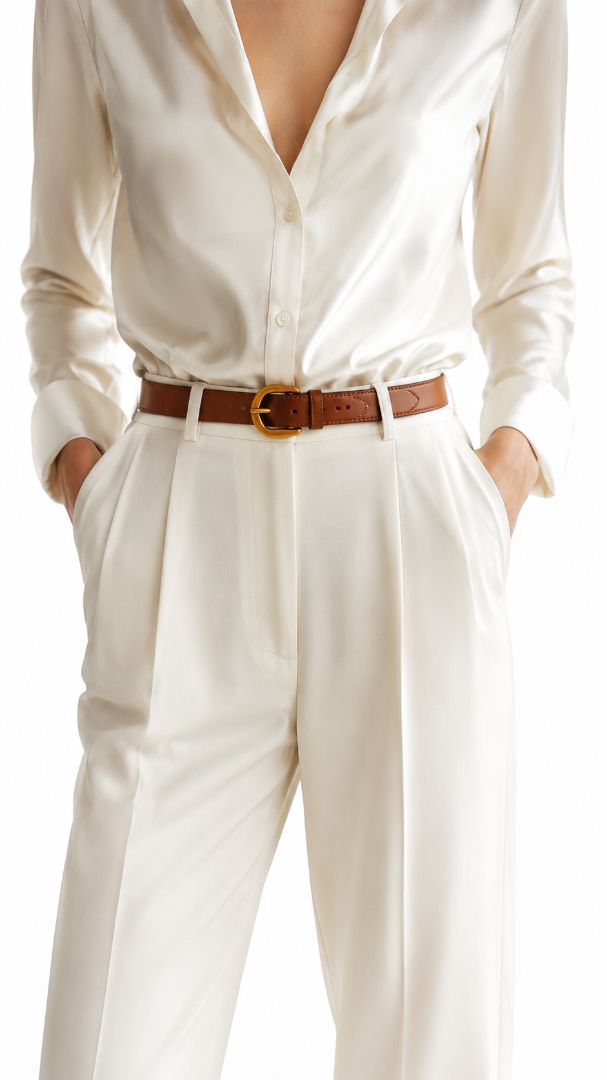MW brown belt gold buckle, S, M, L, & XL