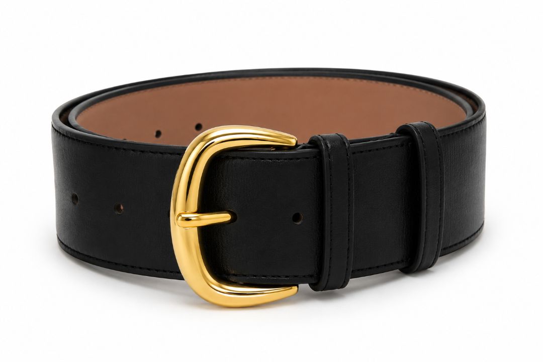 black Club Monaco wide belt