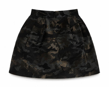 Pink Tartan metallic mini skirt