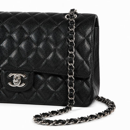 Chanel double flap caviar
