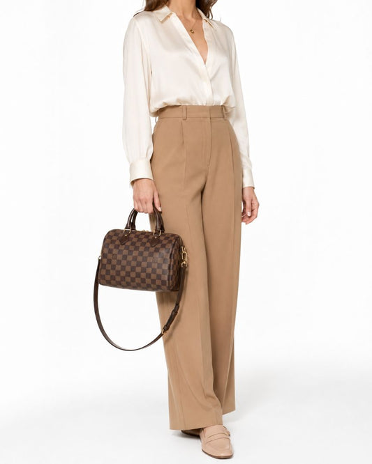 Louis Vuitton Ebene Speedy Bandouliere 25 with strap
