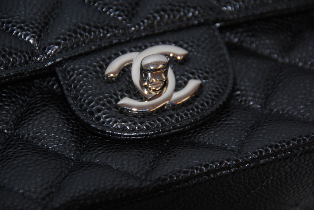 Chanel double flap caviar