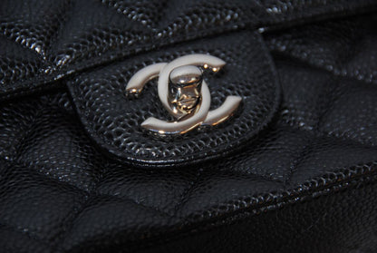 Chanel double flap caviar