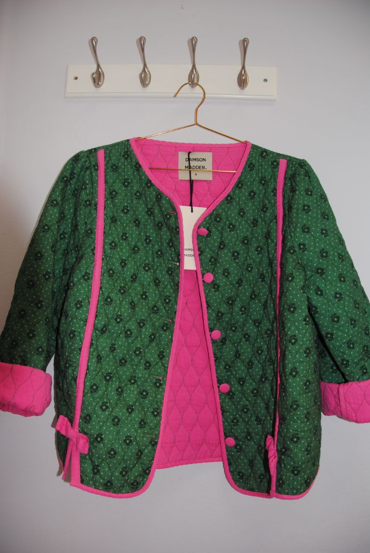 Damson Madder floral quilted cotton jacket