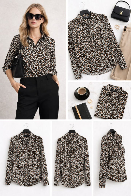 Leopard J Crew leopard shirt