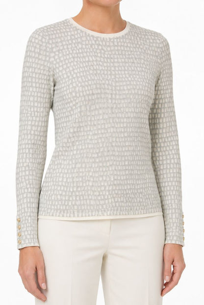 gray J McLaughlin crew neck top
