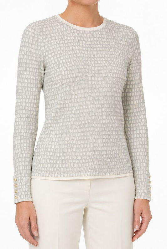 gray J McLaughlin crew neck top