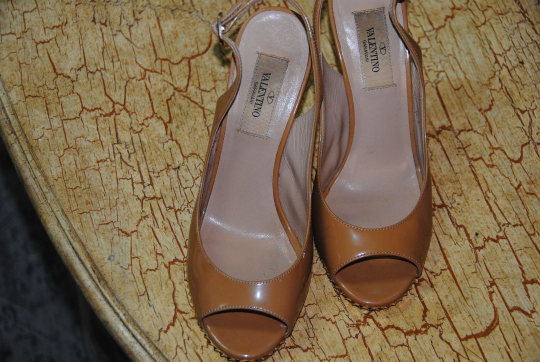 Valentino slingback peeptoe