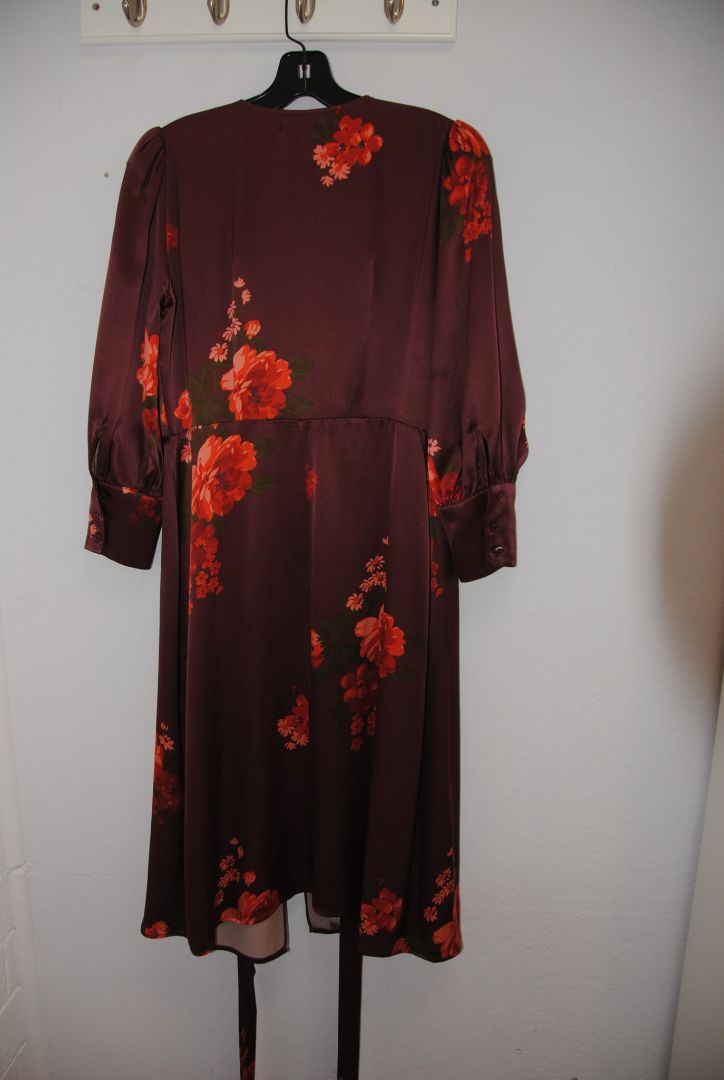 Reformation wrap floral dress