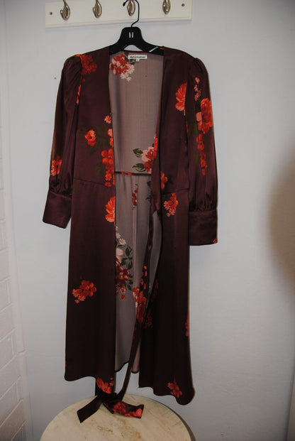 Reformation wrap floral dress