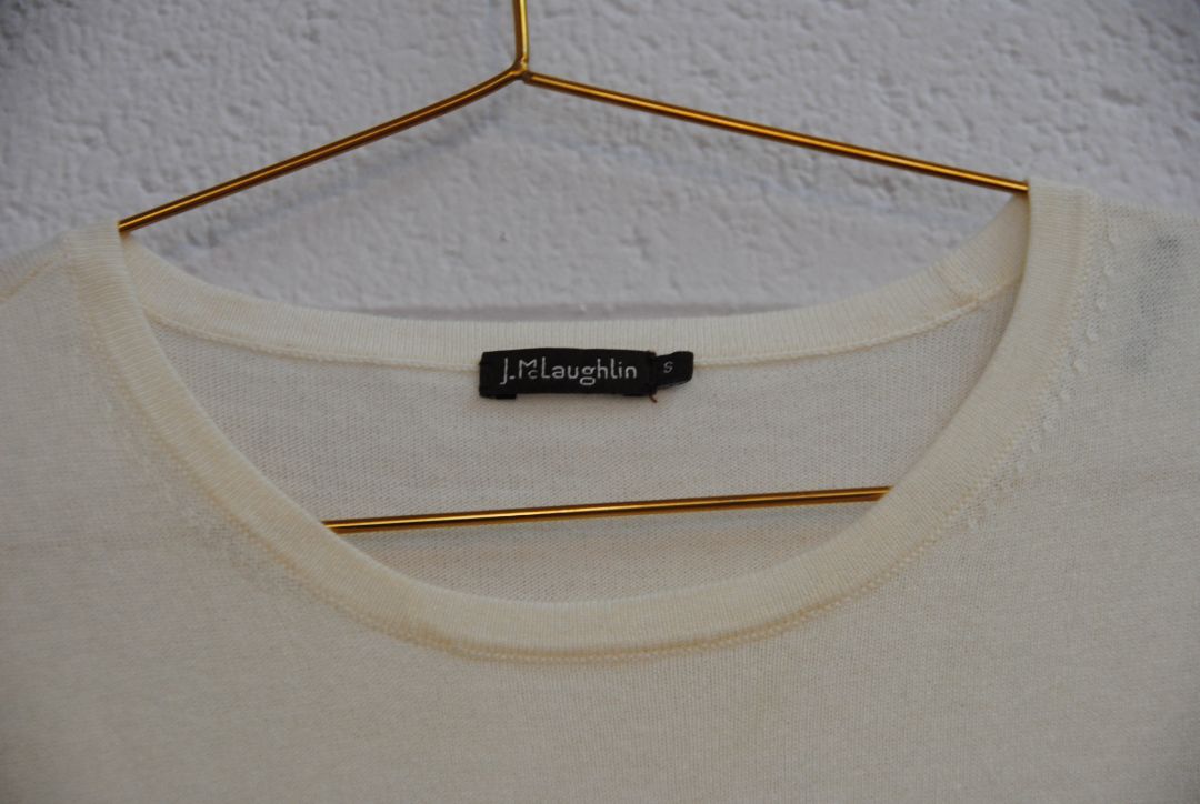 J.Mclaughlin scalloped neck shirt