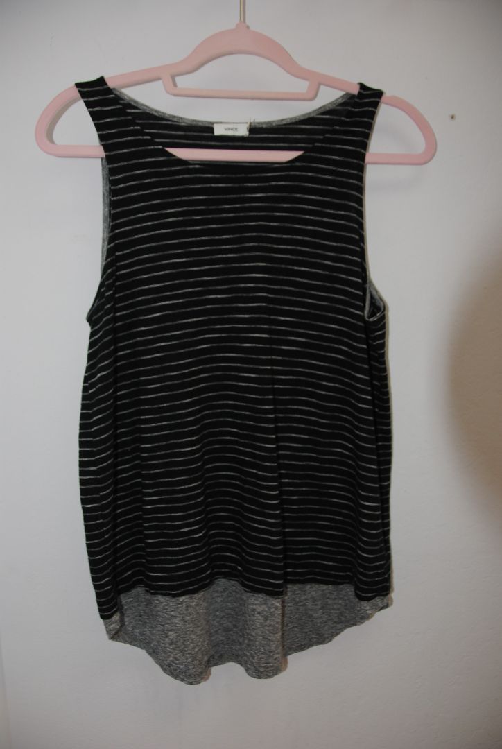 Vince pinstripe tank