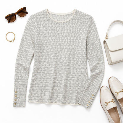 gray J McLaughlin crew neck top