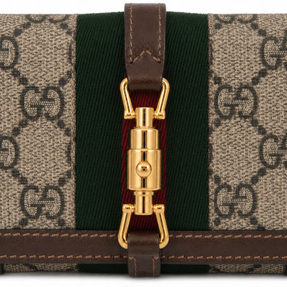 Gucci 1961 GG Supreme Web Compact Wallet