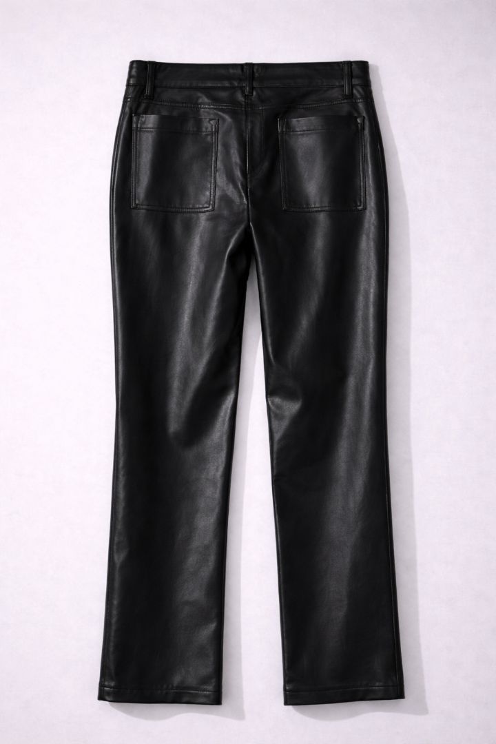 GAP Black Faux Leather Pants