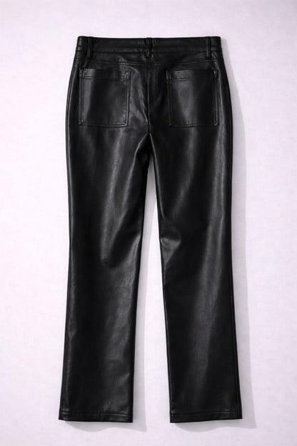 GAP Black Faux Leather Pants