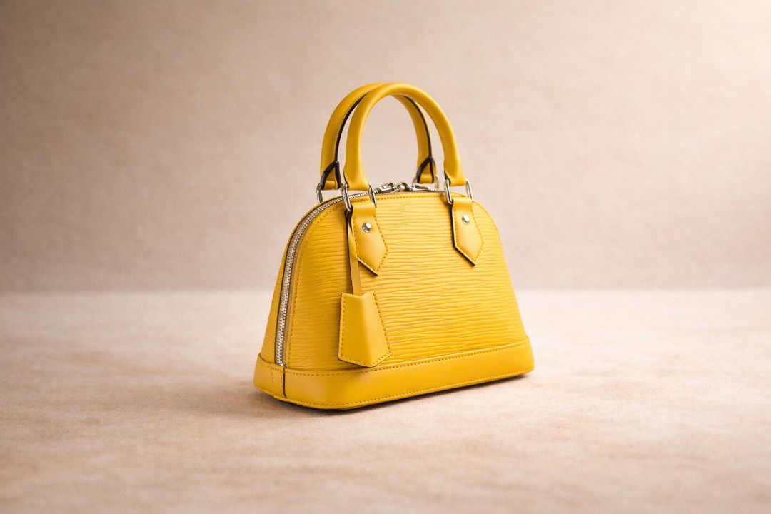 Louis Vuitton Yellow Epi Leather Alma BB Bag