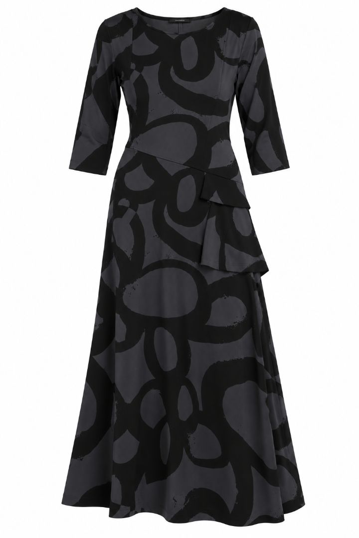 Porto geometric shift dress