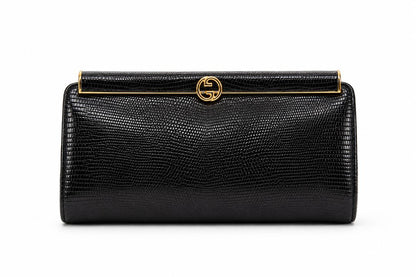 Gucci vintage lizard clutch
