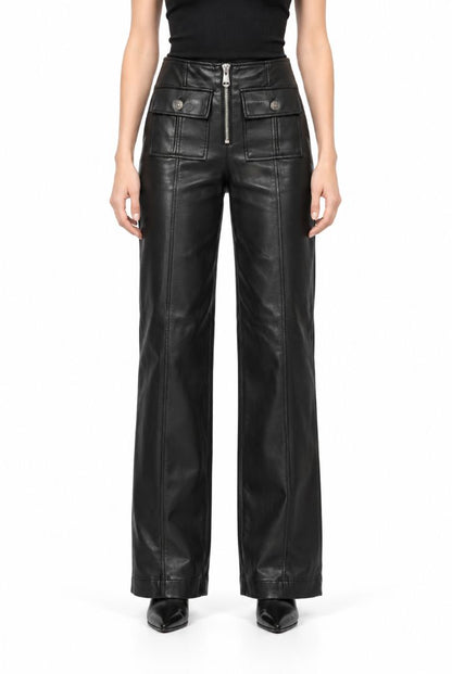 Cinq a Sept pleather wide leg