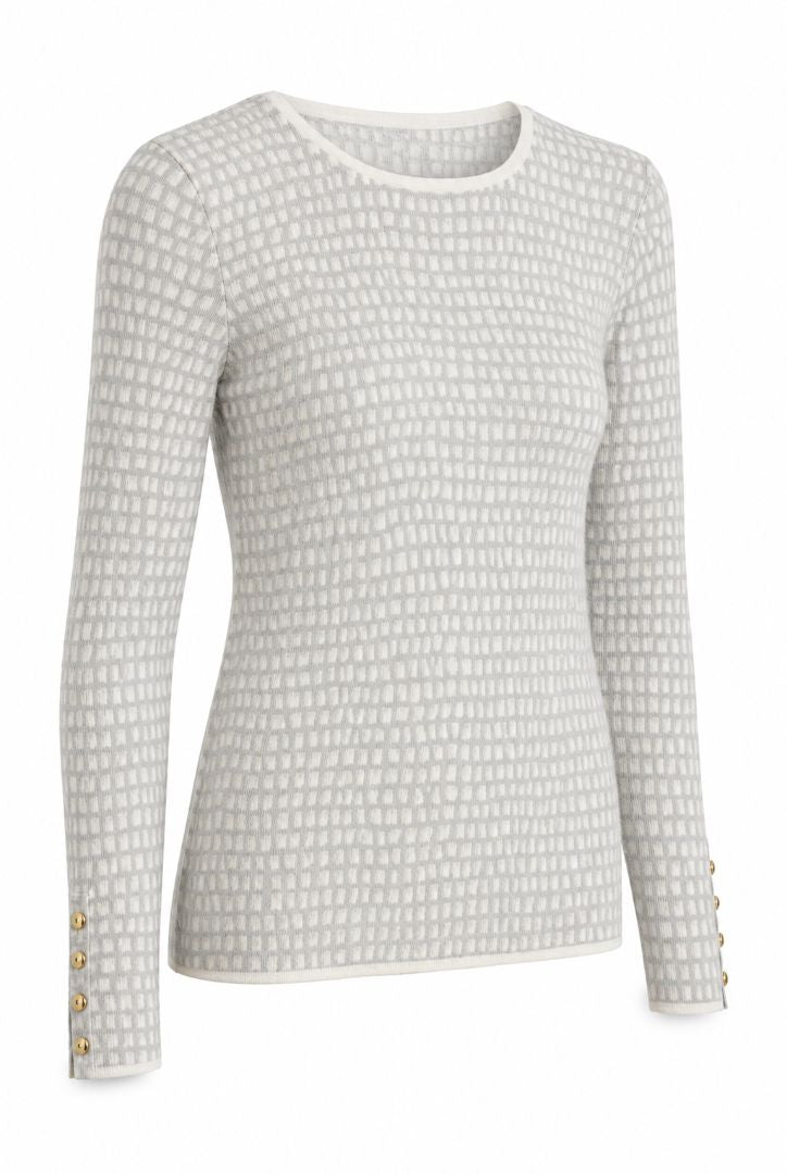 gray J McLaughlin crew neck top