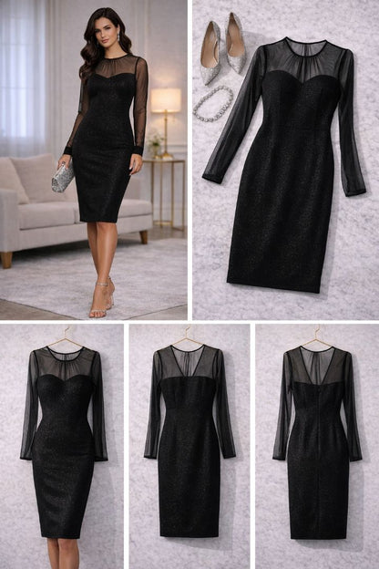 Maggy London sheer top dress